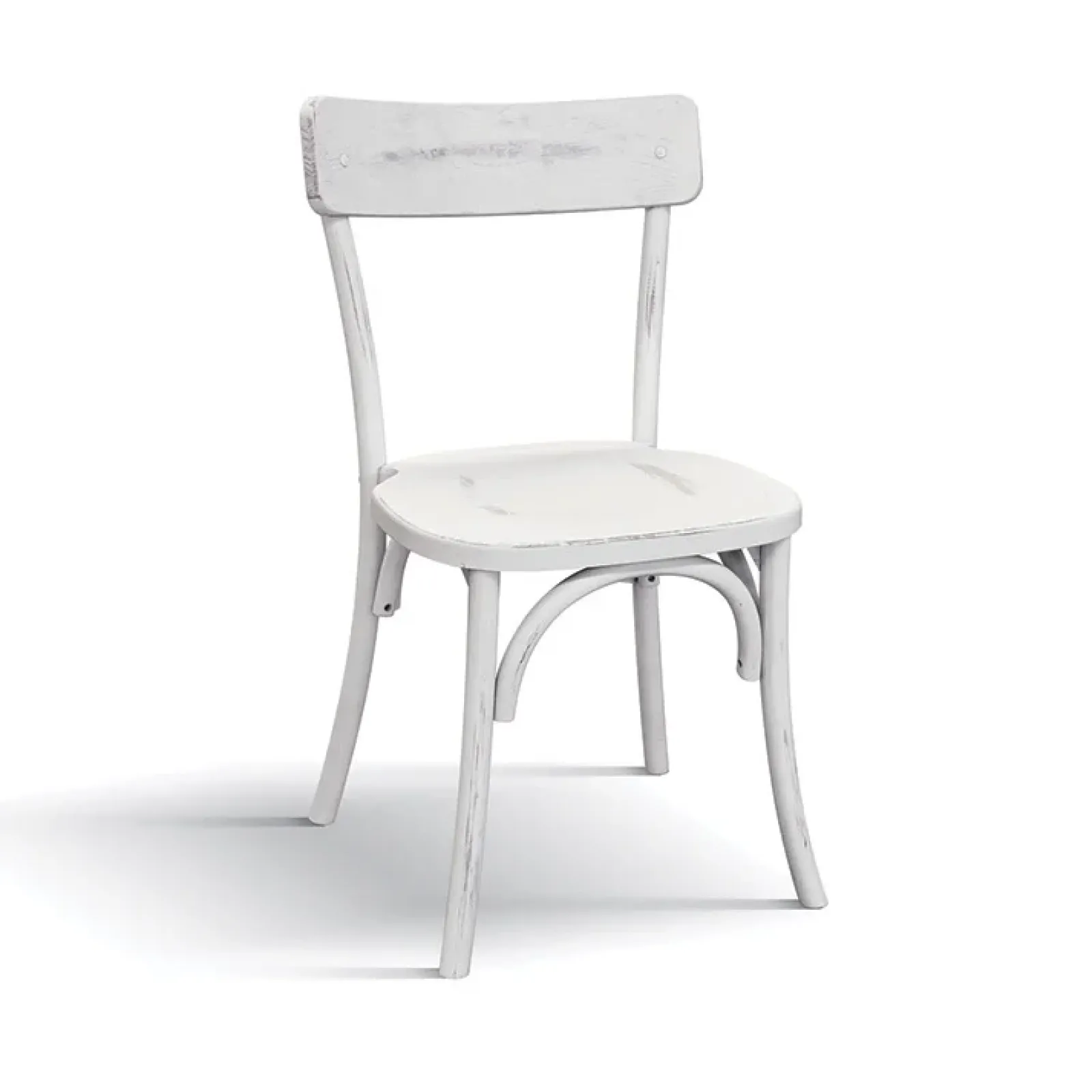 Garnero Arredamenti Sedie In Legno-Sedia da pranzo classica in legno Curzio Bianco