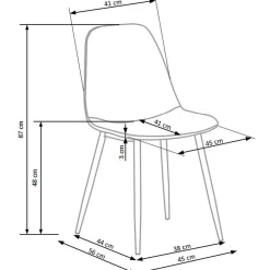 Garnero Arredamenti Sedie In Tessuto-Sedia da pranzo imbottita in velluto verde Amos