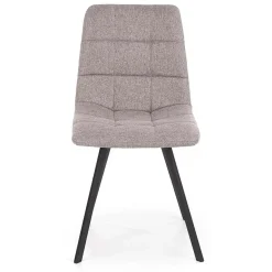 Garnero Arredamenti Sedie In Tessuto-Sedia da pranzo imbottita in tessuto nero  Kristen Grigio