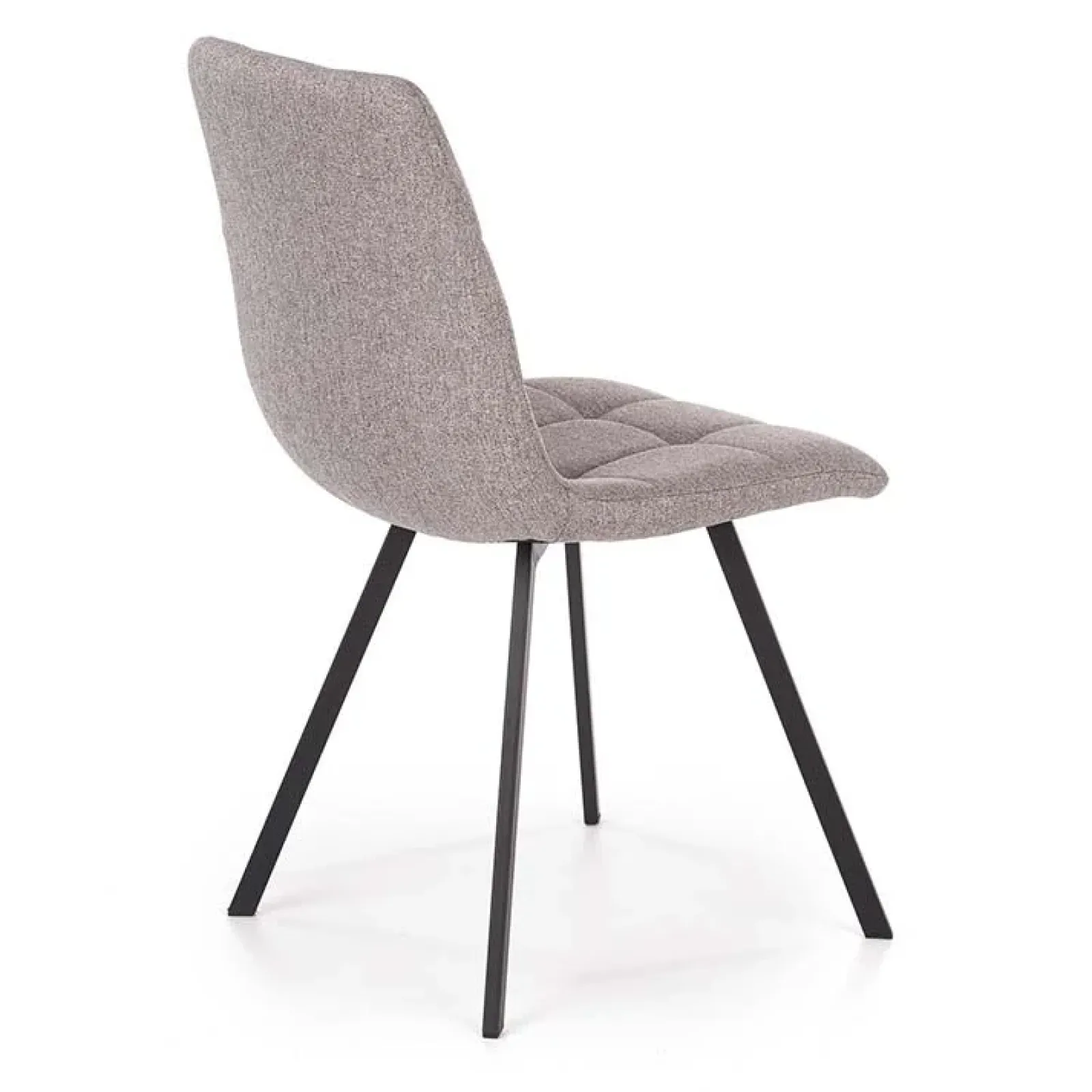 Garnero Arredamenti Sedie In Tessuto-Sedia da pranzo imbottita in tessuto nero Kristen Grigio