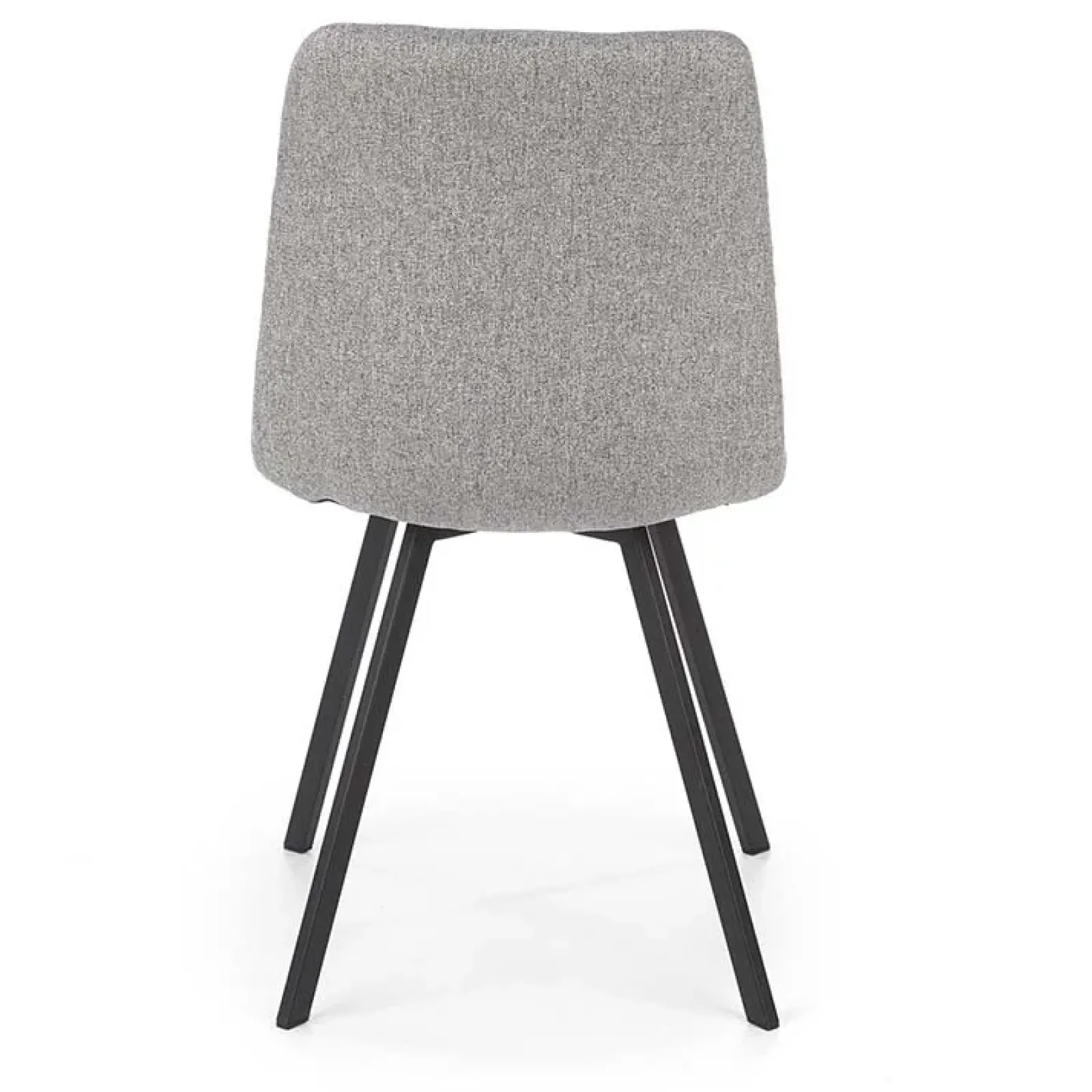 Garnero Arredamenti Sedie In Tessuto-Sedia da pranzo imbottita in tessuto nero Kristen Grigio