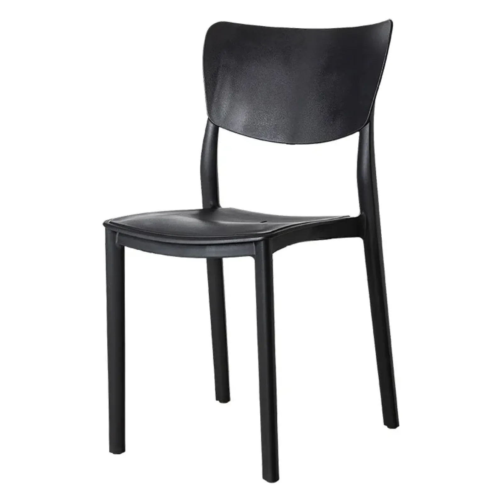 Garnero Arredamenti Sedie Polipropilene-Sedia da pranzo impilabile polipropilene grigio Tania Antracite