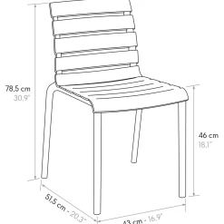 Garnero Arredamenti Sedie Polipropilene-Sedia da pranzo impilabile moderna in polipropilene Cesca Beige