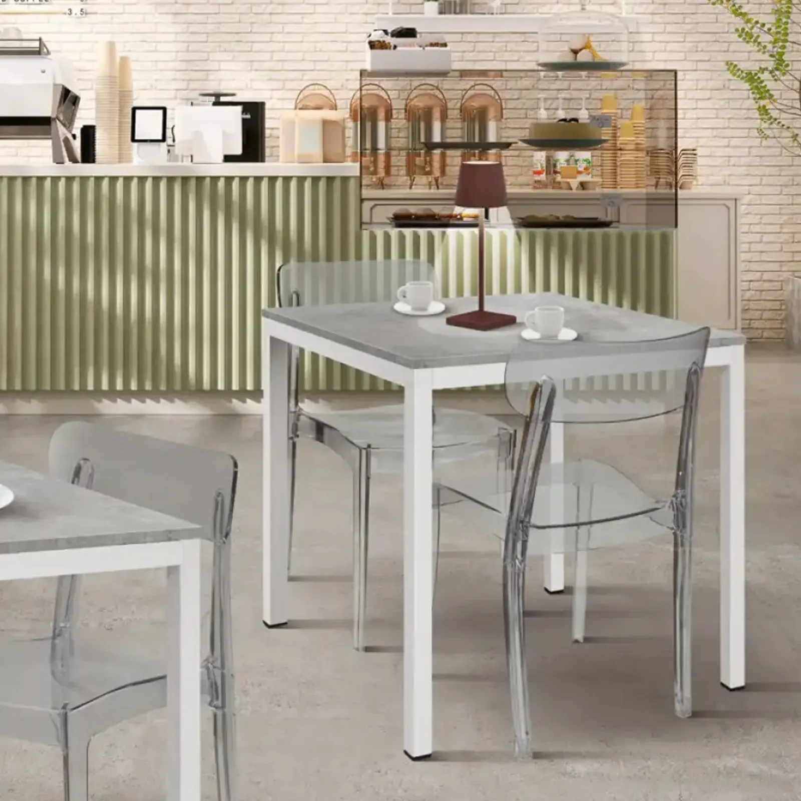 Garnero Arredamenti Sedie Polipropilene|Sedie Trasparenti E Plexiglass-Sedia da pranzo impilabile policarbonato trasparente Cristallo