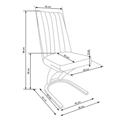 Garnero Arredamenti Sedie Imbottite Ecopelle-Sedia da pranzo in ecopelle design moderno marrone Moka