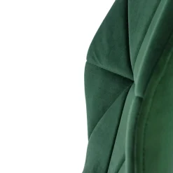 Garnero Arredamenti Sedie In Tessuto-Sedia da pranzo in tessuto moderna scuro nero Cotton Verde