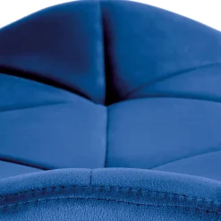 Garnero Arredamenti Sedie In Tessuto-Sedia da pranzo in tessuto moderna nero Cotton Blu