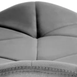 Garnero Arredamenti Sedie In Tessuto-Sedia da pranzo in tessuto moderna nero Cotton Grigio