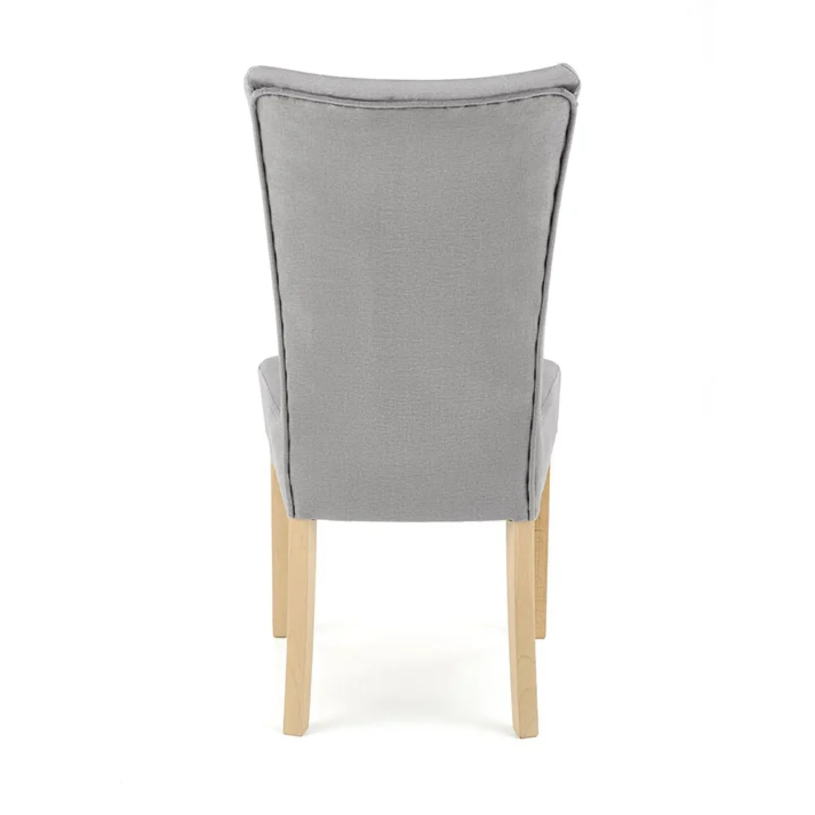 Garnero Arredamenti Sedie In Tessuto-Sedia da pranzo in velluto rovere chiaro chiaro Vaduz Grigio