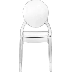 Garnero Arredamenti Sedie Trasparenti E Plexiglass|Sedie Polipropilene-Sedia da pranzo policarbonato trasparente impilabile Diva