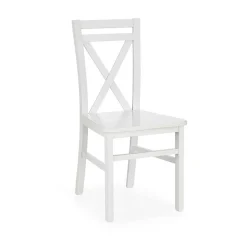 Garnero Arredamenti Sedie In Legno-Sedia da pranzo stile shabby Janet Bianco