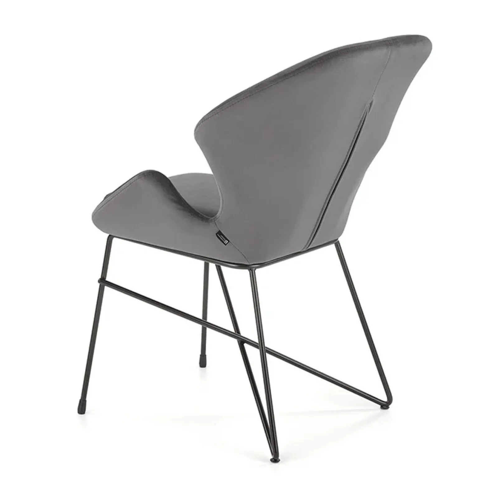 Garnero Arredamenti Sedie In Tessuto-Sedia da sala moderna in tessuto Farro Grigio