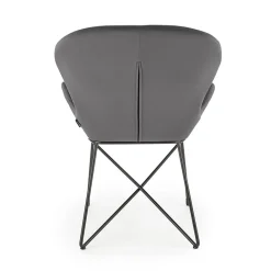 Garnero Arredamenti Sedie In Tessuto-Sedia da sala moderna in tessuto Farro Grigio