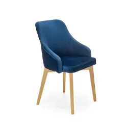 Garnero Arredamenti Sedie In Tessuto-Sedia da soggiorno in tessuto rovere blu Vilnius