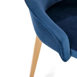 Garnero Arredamenti Sedie In Tessuto-Sedia da soggiorno in tessuto rovere blu Vilnius