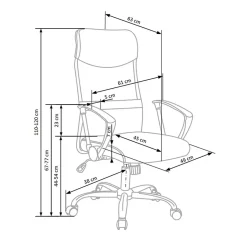 Garnero Arredamenti Sedie Da Ufficio|Sedie Scrivania Ufficio-Sedia da ufficio con braccioli girevole in tessuto verde nera Mack Nero - Verde