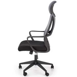 Garnero Arredamenti Sedie Da Ufficio|Sedie Scrivania Ufficio-Sedia da ufficio con ruote in tessuto rete grigio nero Clay Nero - Grigio