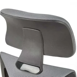 Garnero Arredamenti Sedie Da Ufficio|Sedie Scrivania Ufficio-Sedia da ufficio con ruote in tessuto rete grigio nero Clay Nero - Grigio