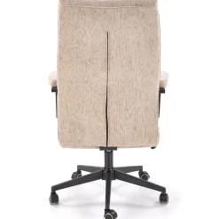 Garnero Arredamenti Sedie Da Ufficio|Sedie Scrivania Ufficio-Sedia da ufficio con ruote e braccioli in tessuto Yara Beige
