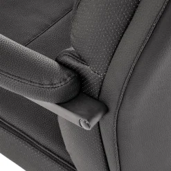 Garnero Arredamenti Sedie Da Ufficio|Sedie Scrivania Ufficio-Sedia da ufficio con ruote e braccioli imbottita Yara Ecopelle Nero