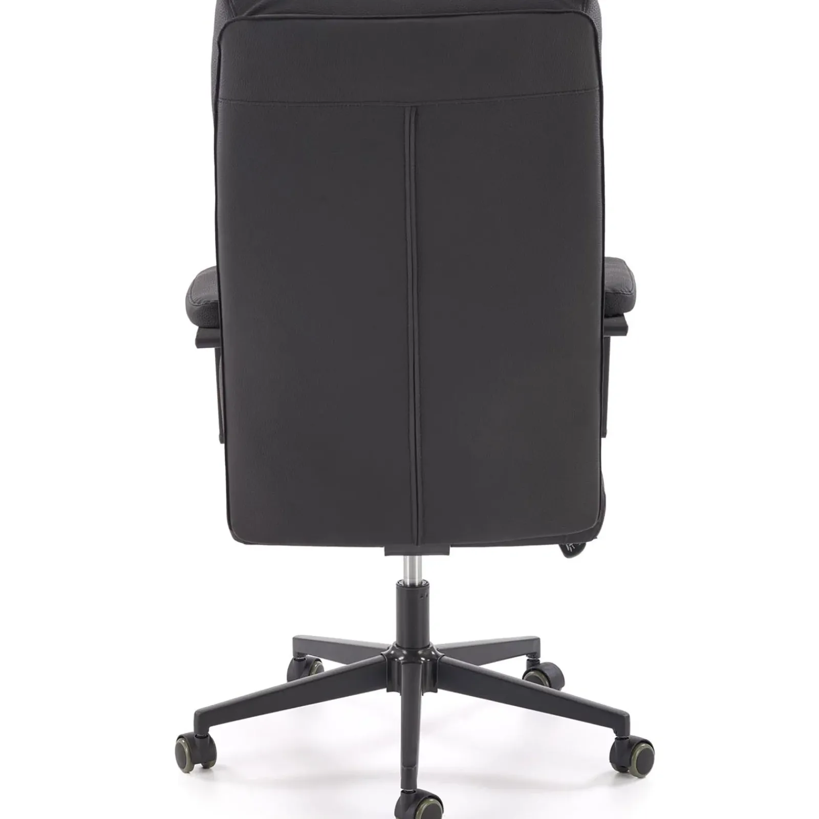 Garnero Arredamenti Sedie Da Ufficio|Sedie Scrivania Ufficio-Sedia da ufficio con ruote e braccioli imbottita Yara Ecopelle Nero