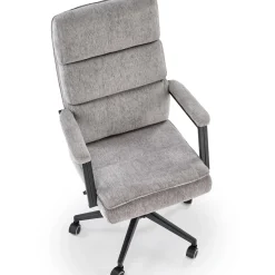 Garnero Arredamenti Sedie Da Ufficio|Sedie Scrivania Ufficio-Sedia da ufficio con ruote e braccioli in tessuto Yara Grigio