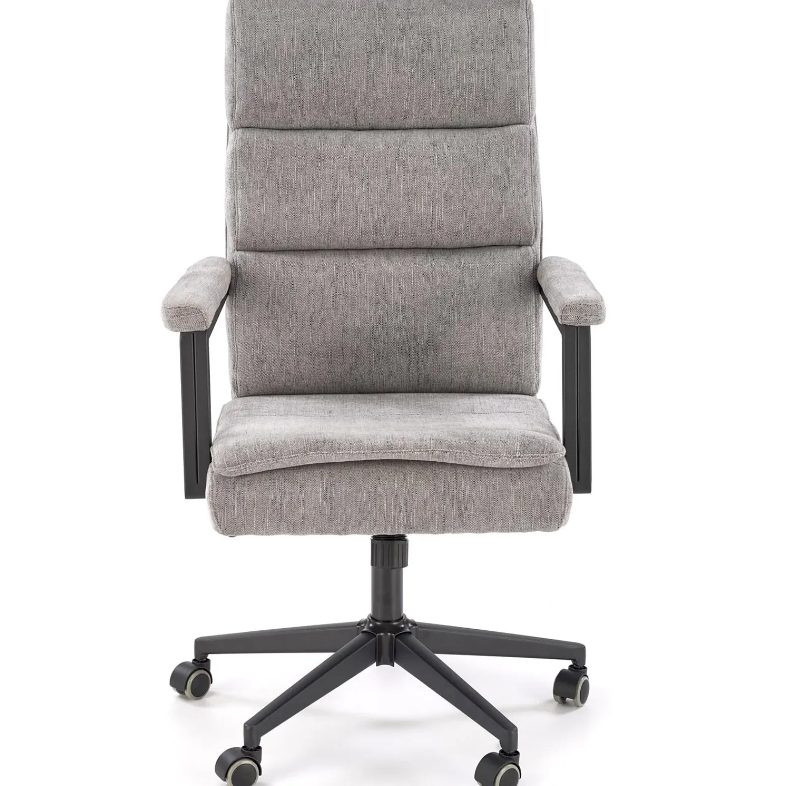 Garnero Arredamenti Sedie Da Ufficio|Sedie Scrivania Ufficio-Sedia da ufficio con ruote e braccioli in tessuto Yara Grigio