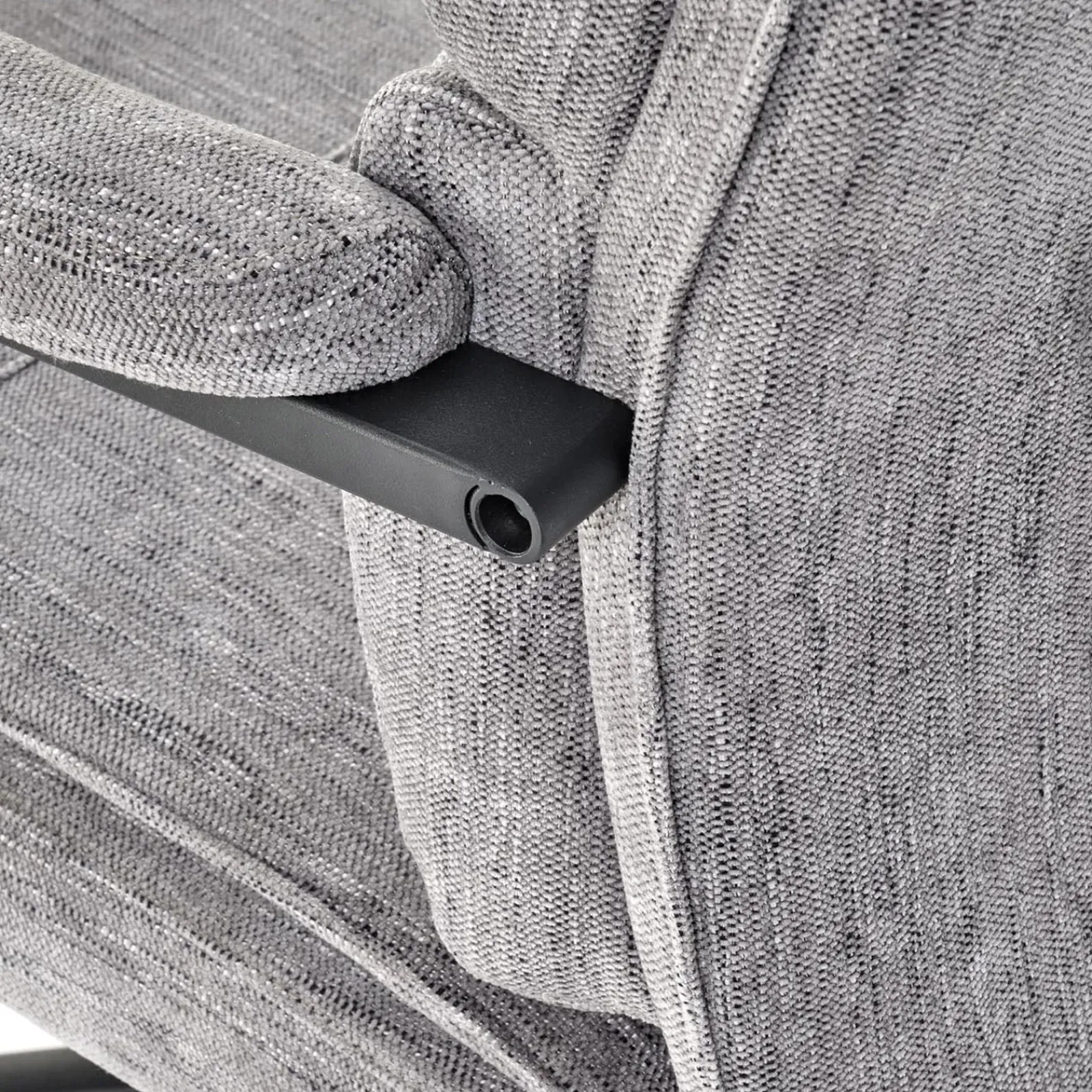 Garnero Arredamenti Sedie Da Ufficio|Sedie Scrivania Ufficio-Sedia da ufficio con ruote e braccioli in tessuto Yara Grigio