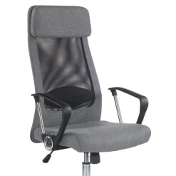 Garnero Arredamenti Sedie Da Ufficio|Sedie Scrivania Ufficio-Sedia da ufficio design moderno in tessuto grigio Freemont