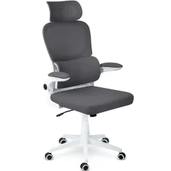 Garnero Arredamenti Sedie Da Ufficio|Sedie Scrivania Ufficio-Sedia da ufficio design moderno con ruote grigia Deskisy