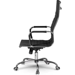 Garnero Arredamenti Sedie Da Ufficio|Sedie Scrivania Ufficio-Sedia da ufficio design moderno con ruote nera Ergoflex