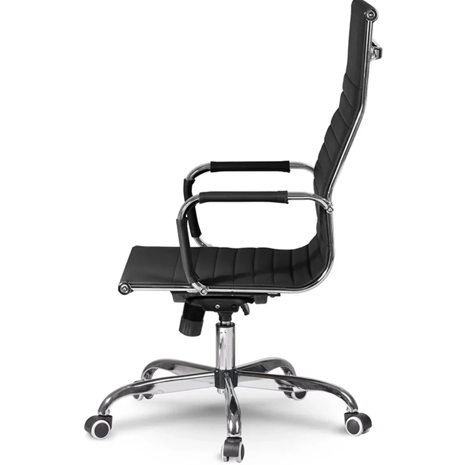 Garnero Arredamenti Sedie Da Ufficio|Sedie Scrivania Ufficio-Sedia da ufficio design moderno con ruote nera Ergoflex