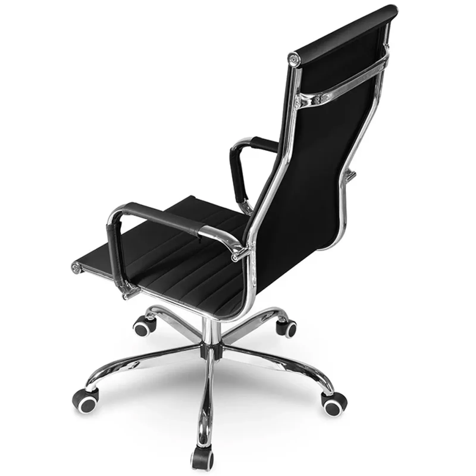 Garnero Arredamenti Sedie Da Ufficio|Sedie Scrivania Ufficio-Sedia da ufficio design moderno con ruote nera Ergoflex