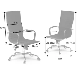 Garnero Arredamenti Sedie Da Ufficio|Sedie Scrivania Ufficio-Sedia da ufficio design moderno con ruote nera Ergoflex