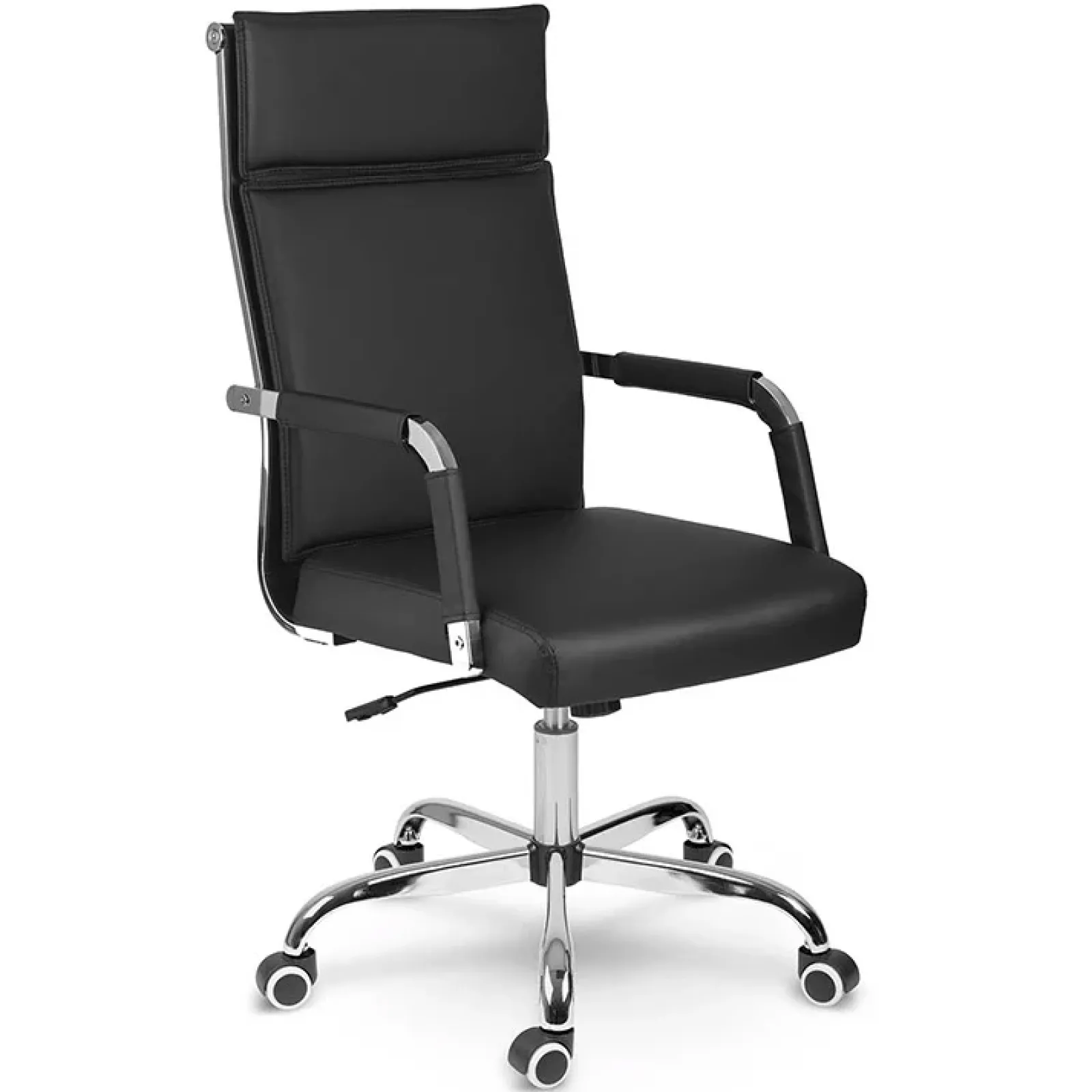 Garnero Arredamenti Sedie Da Ufficio|Sedie Scrivania Ufficio-Sedia da ufficio design moderno con ruote nera Workisy