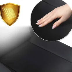 Garnero Arredamenti Sedie Da Ufficio|Sedie Scrivania Ufficio-Sedia da ufficio ecopelle design moderno con ruote nero Ergosupport