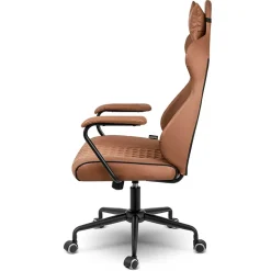 Garnero Arredamenti Sedie Da Ufficio|Sedie Scrivania Ufficio-Sedia da ufficio ecopelle design moderno con ruote marrone Relaxpro