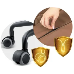 Garnero Arredamenti Sedie Da Ufficio|Sedie Scrivania Ufficio-Sedia da ufficio ecopelle design moderno con ruote marrone Relaxpro