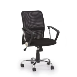 Garnero Arredamenti Sedie Da Ufficio|Sedie Scrivania Ufficio-Sedia da ufficio girevole in tessuto Shelly Nero