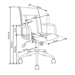 Garnero Arredamenti Sedie Da Ufficio|Sedie Scrivania Ufficio-Sedia da ufficio girevole in ecopelle bianco Uncino
