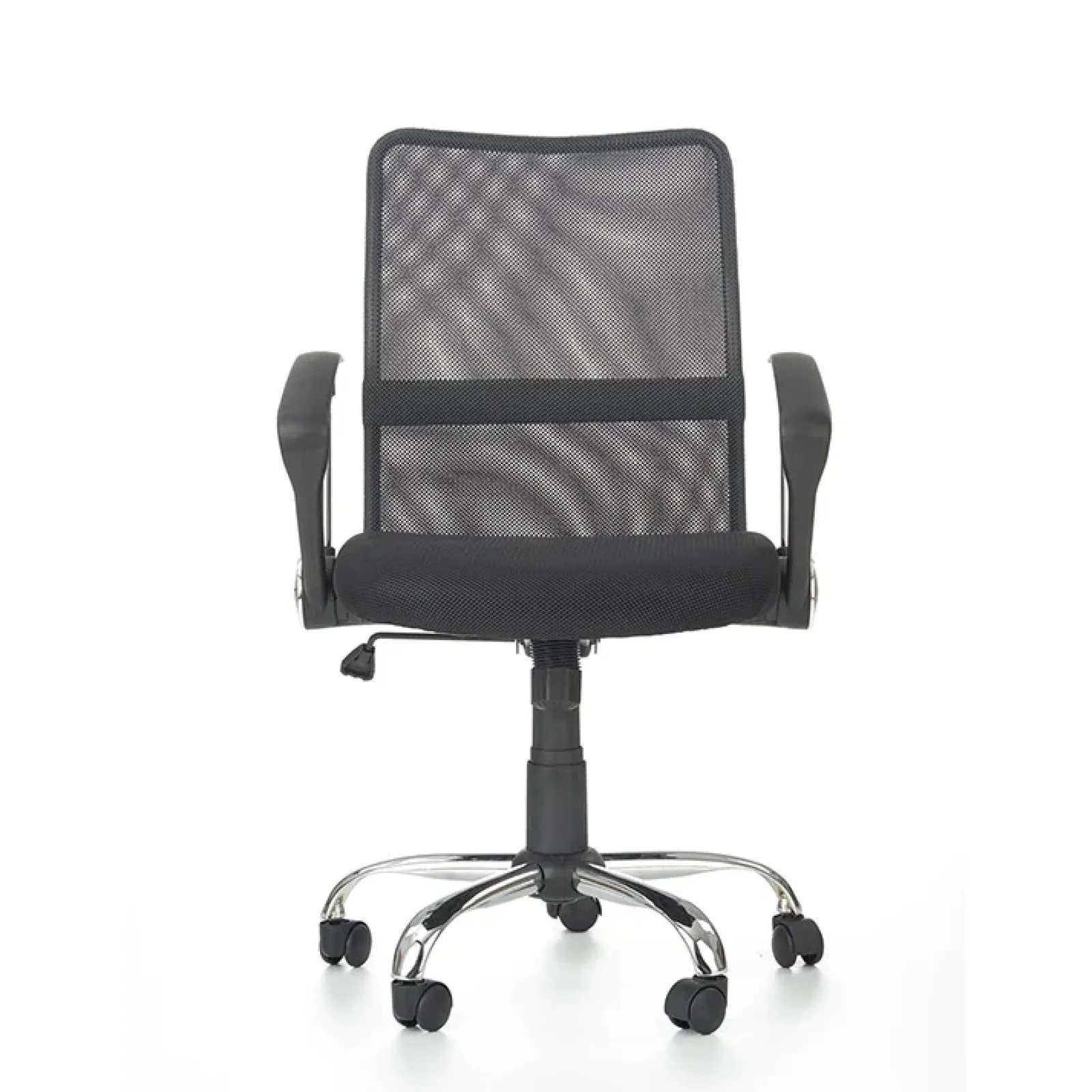 Garnero Arredamenti Sedie Da Ufficio|Sedie Scrivania Ufficio-Sedia da ufficio girevole in tessuto nero grigio Shelly Nero - Grigio