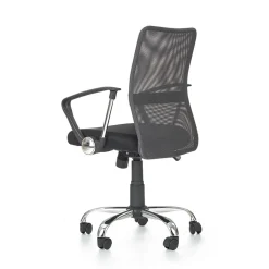 Garnero Arredamenti Sedie Da Ufficio|Sedie Scrivania Ufficio-Sedia da ufficio girevole in tessuto nero grigio Shelly Nero - Grigio