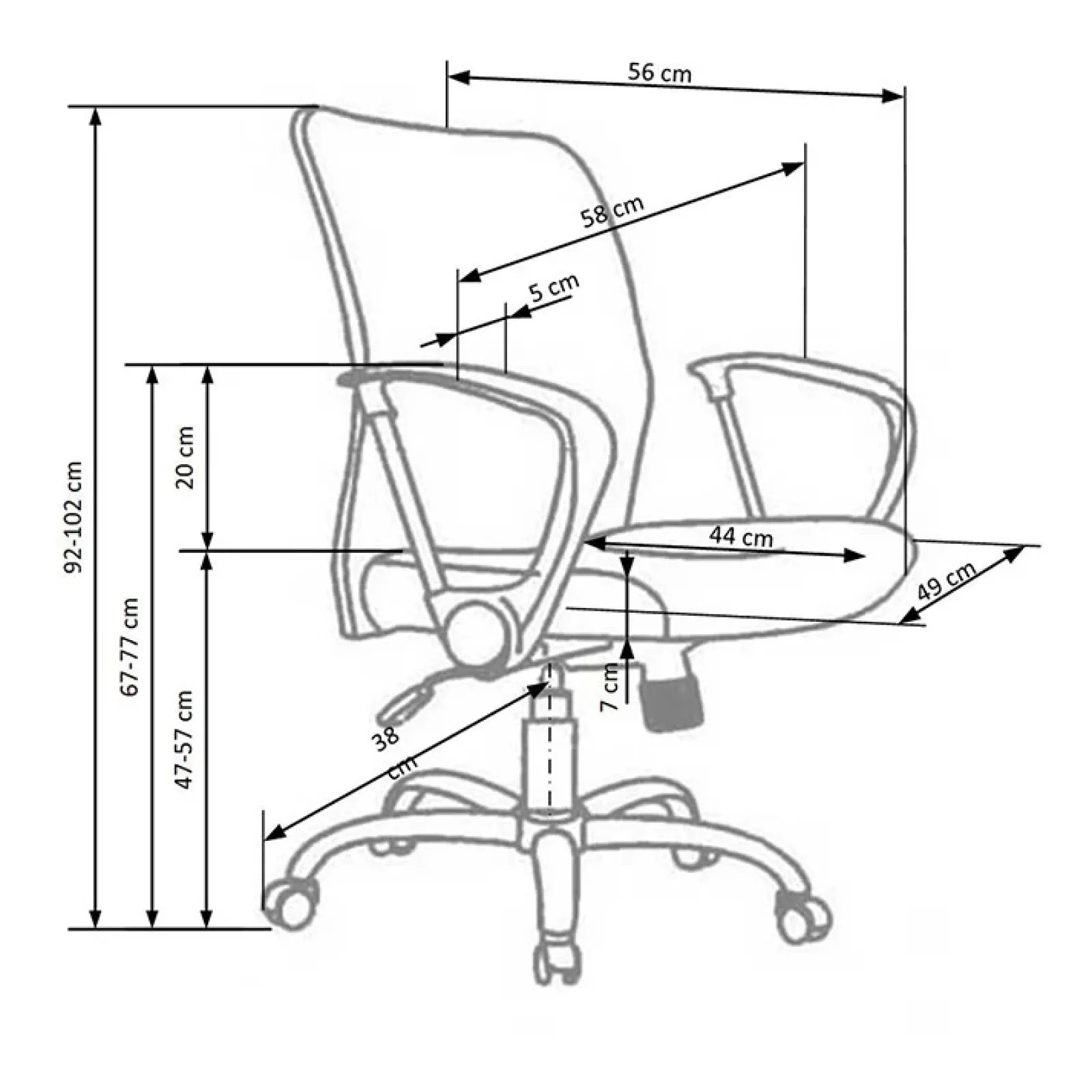 Garnero Arredamenti Sedie Da Ufficio|Sedie Scrivania Ufficio-Sedia da ufficio girevole in tessuto nero grigio Shelly Nero - Grigio