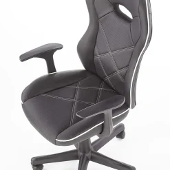 Garnero Arredamenti Sedie Da Ufficio|Sedie Scrivania Ufficio-Sedia da ufficio presidenziale con ruote regolabile nero bianco Hill