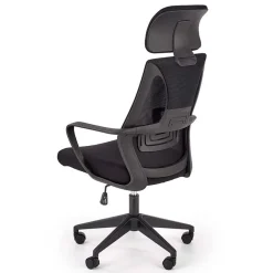 Garnero Arredamenti Sedie Da Ufficio|Sedie Scrivania Ufficio-Sedia da ufficio regolabile con ruote in tessuto Clay Nero