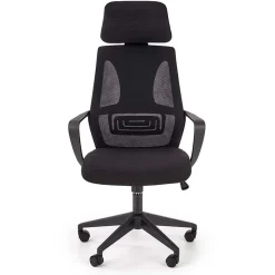 Garnero Arredamenti Sedie Da Ufficio|Sedie Scrivania Ufficio-Sedia da ufficio regolabile con ruote in tessuto Clay Nero