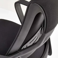 Garnero Arredamenti Sedie Da Ufficio|Sedie Scrivania Ufficio-Sedia da ufficio regolabile con ruote in tessuto Clay Nero