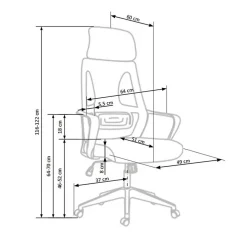 Garnero Arredamenti Sedie Da Ufficio|Sedie Scrivania Ufficio-Sedia da ufficio regolabile con ruote in tessuto Clay Nero