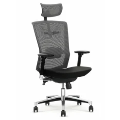 Garnero Arredamenti Sedie Da Ufficio|Sedie Scrivania Ufficio-Sedia gaming con ruote regolabile in tessuto nero Torres