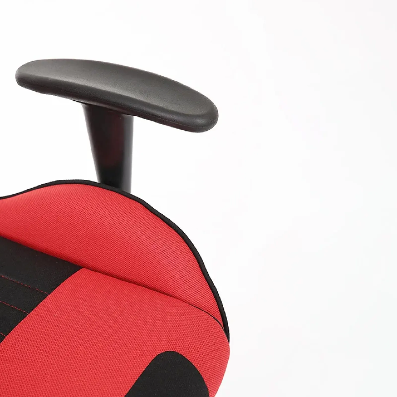 Garnero Arredamenti Sedie Da Ufficio|Sedie Scrivania Ufficio-Sedia gaming con ruote regolabile in tessuto rosso nero Vicario